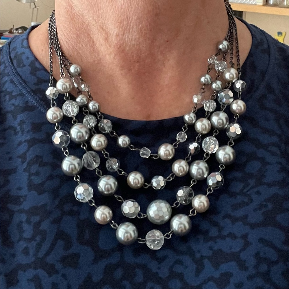 Lia Sophia “Plaza” four strand necklace - like new condition